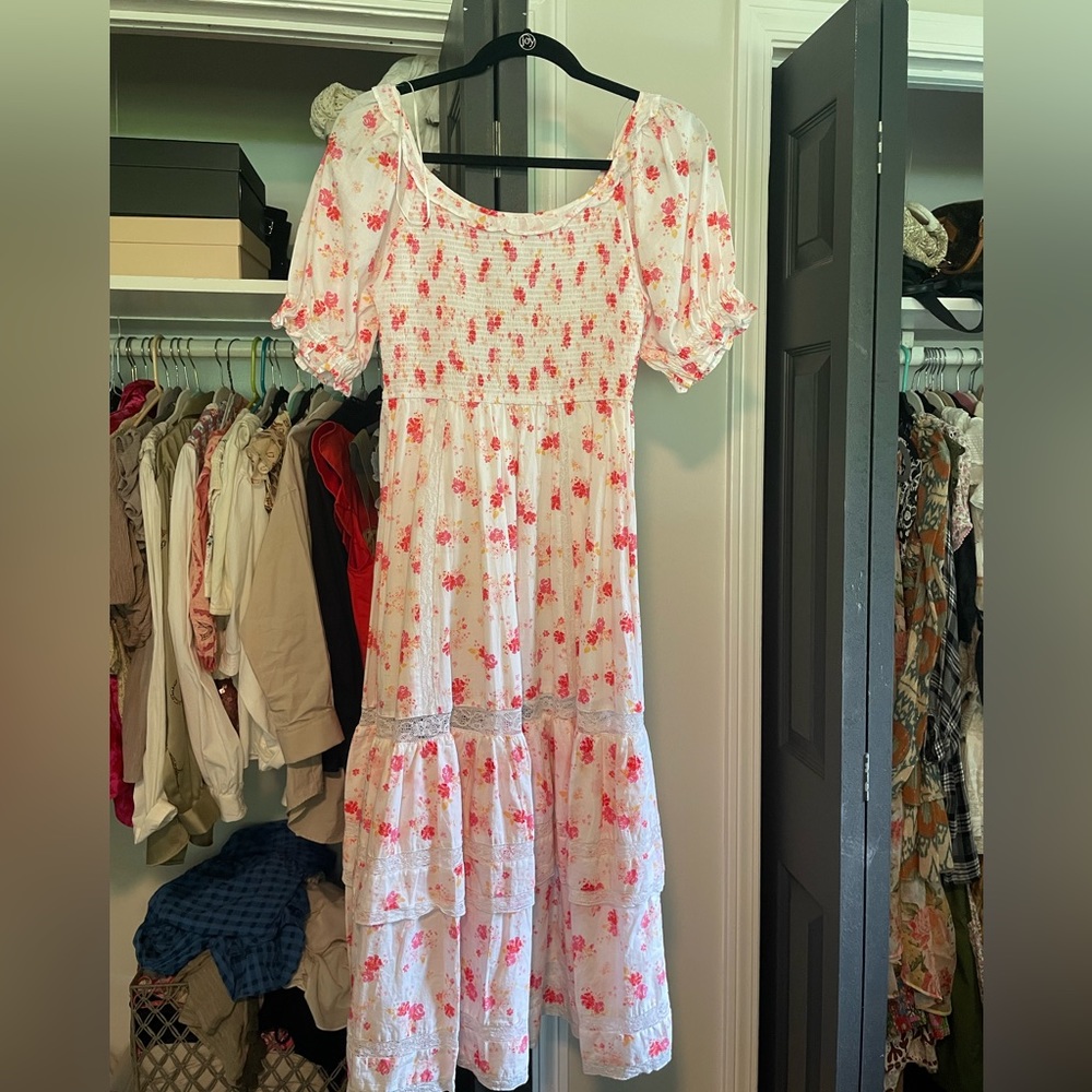 Target X Loveshackfancy tiered midi dress